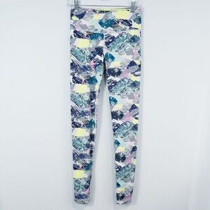 Victorias Secret VSX Sport Knockout Tight Leggings Womens‎ S Long Abstract Geo